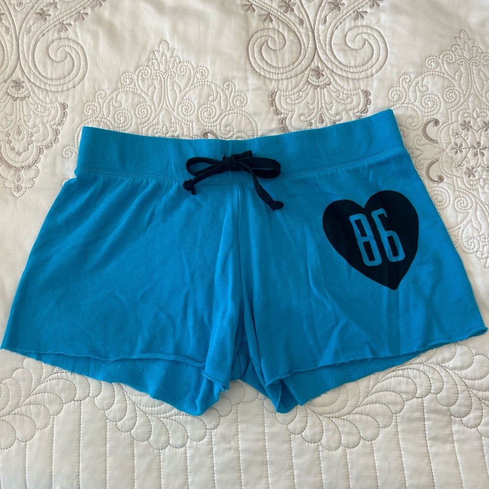 Turquoise Blue PINK VS Sweat Shorts